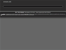 Tablet Screenshot of ensan.de